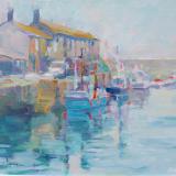 Landscapes card range : LD45 Boats, Lyme Harbour