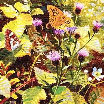 Flower Press -all seasons card range : BB22 Silver Washed Fritillary