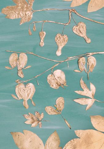 Flower Press -all seasons card range : BG21 BLEEDING HEART 