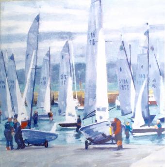 Flower Press -all seasons card range : LD 52 REGATTA - NEW !