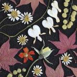 Flower Press -all seasons card range : FP 08 Bleeding Heart 