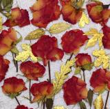 Flower Press -all seasons card range : FP 14 Red Roses 