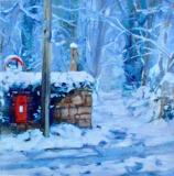 Landscapes card range : LD42 WINTER POSTBOX