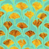 Leaf Press card range : LP06  Ginkgo, Gold Leaf       