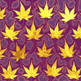 Leaf Press card range : LP07  Acer, Gold Leaf  